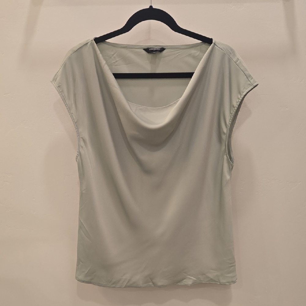 Banana Republic Women's sage green Cowl Neck Blouse
